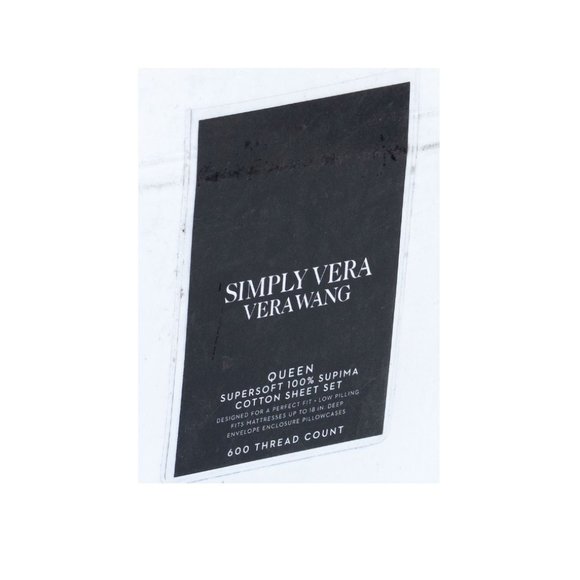Vera Wang Bedding Vera Wang Queen Supima Cotton Sheet Set 60 Tc